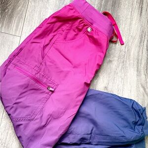 Figs ombre scrub pants